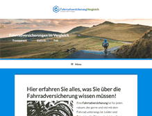 Tablet Screenshot of fahrradversicherung-vergleich.org